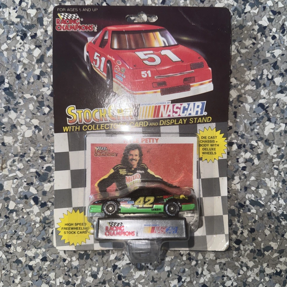 Coche de colección Racing Champions con tarjeta de coleccionista y soporte de exhibición #42 Kyle Petty N Foto 3 de 4