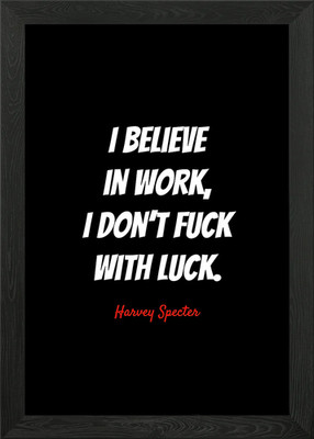Harvey Specter Zitate gerahmtes Wandbild Poster Leinwanddruck Bild