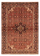 Traditional Vintage Hand-Knotted Area Rug 4'10" x 6'9" Oriental Wool Carpet