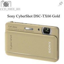 Sony CyberShot DSC-TX66 Digital Camera 5x Optical Zoom 18.2MP Champagne Gold