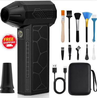 130000RPM Cordless Air Duster Rechargeable Blower LED 4 Speed Keyboard Car PCs!!