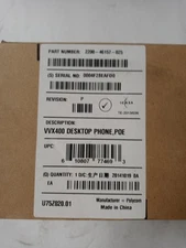 New Polycom VVX 400 PoE Business Media Phone  2200-46157-025 Telephone