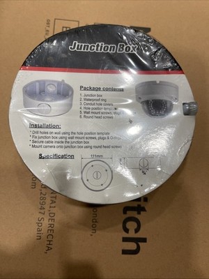 Hikvision DS-1280ZJ-DM8 CB130T Conduit Base Junction Box Bracket for Dome Camera