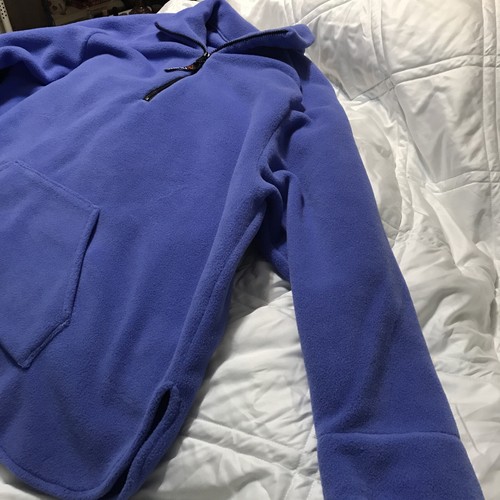 Janska Polartec Classic 200 Fleece Blue/Wrap in back/ Pocket Zipper Front NWT - Picture 5 of 12