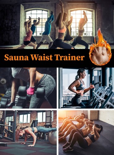 Women Waist Trainer Sauna Neoprene Sweat Belt Tummy Control Yoga Gym Body Shaper - Picture 7 of 11
