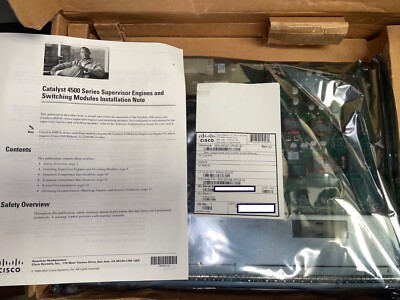 Cisco WS-X4748-UPOE+E 4500 E-Series Catalyst Switch Module Factory Seal Open Box