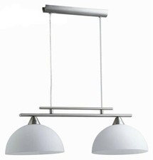 Lampadario 2 coppe moderno in vetro lampada plafoniera da soffitto camera 