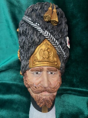 Rare - Vintage Bossons ''Grenadier'' ChalkWare  Wall Mask in Mint Condition!