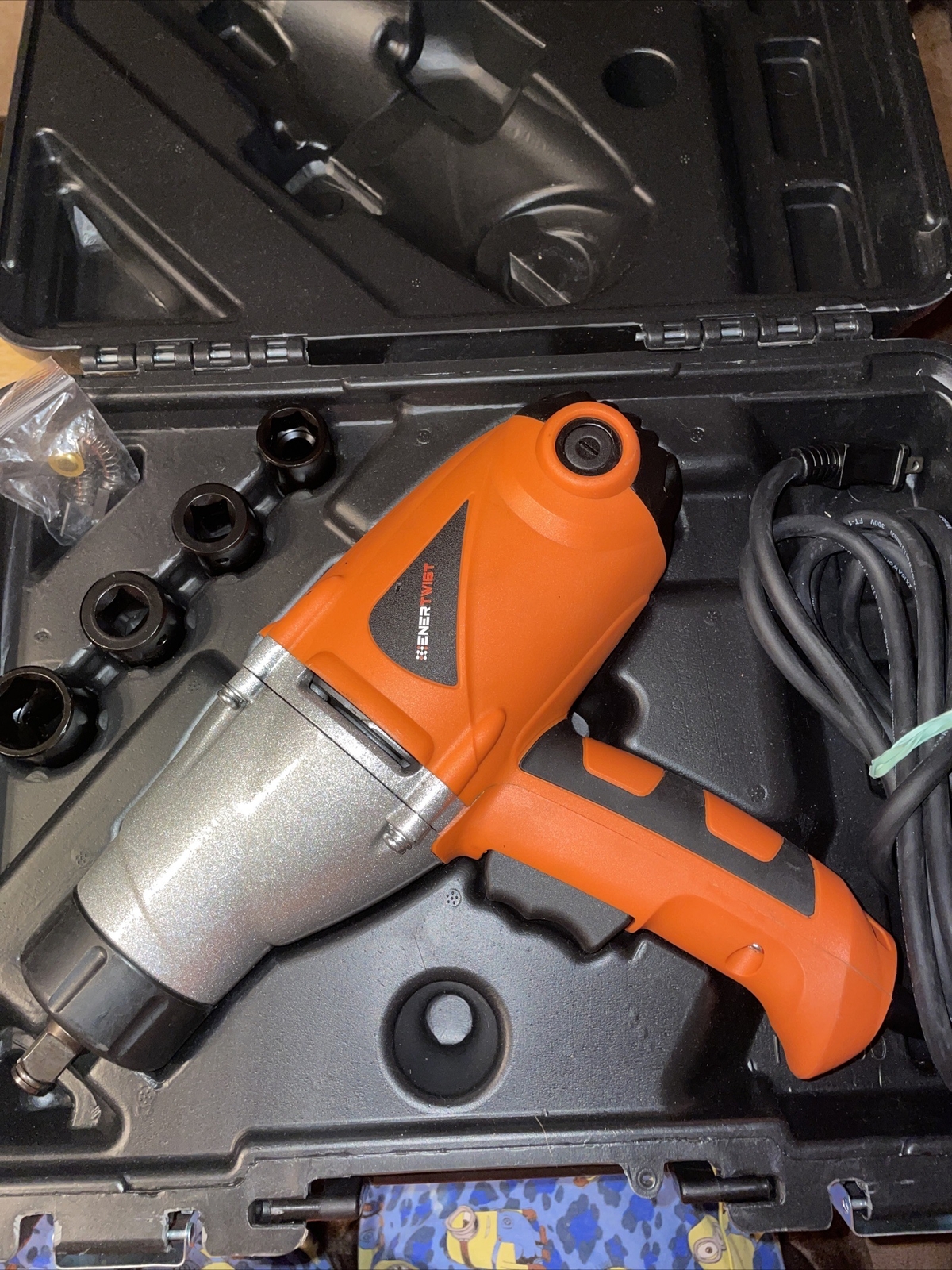 ENERTWIST 8.5A Electric Impact Wrench 1/2 Inch 450 N.M Max Torque