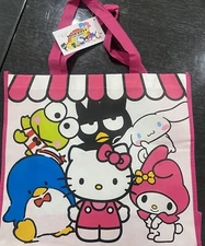Sanrio Hello  Kitty Reuseable Shopping Tote Beach Bag Friends My Melody Kerropi