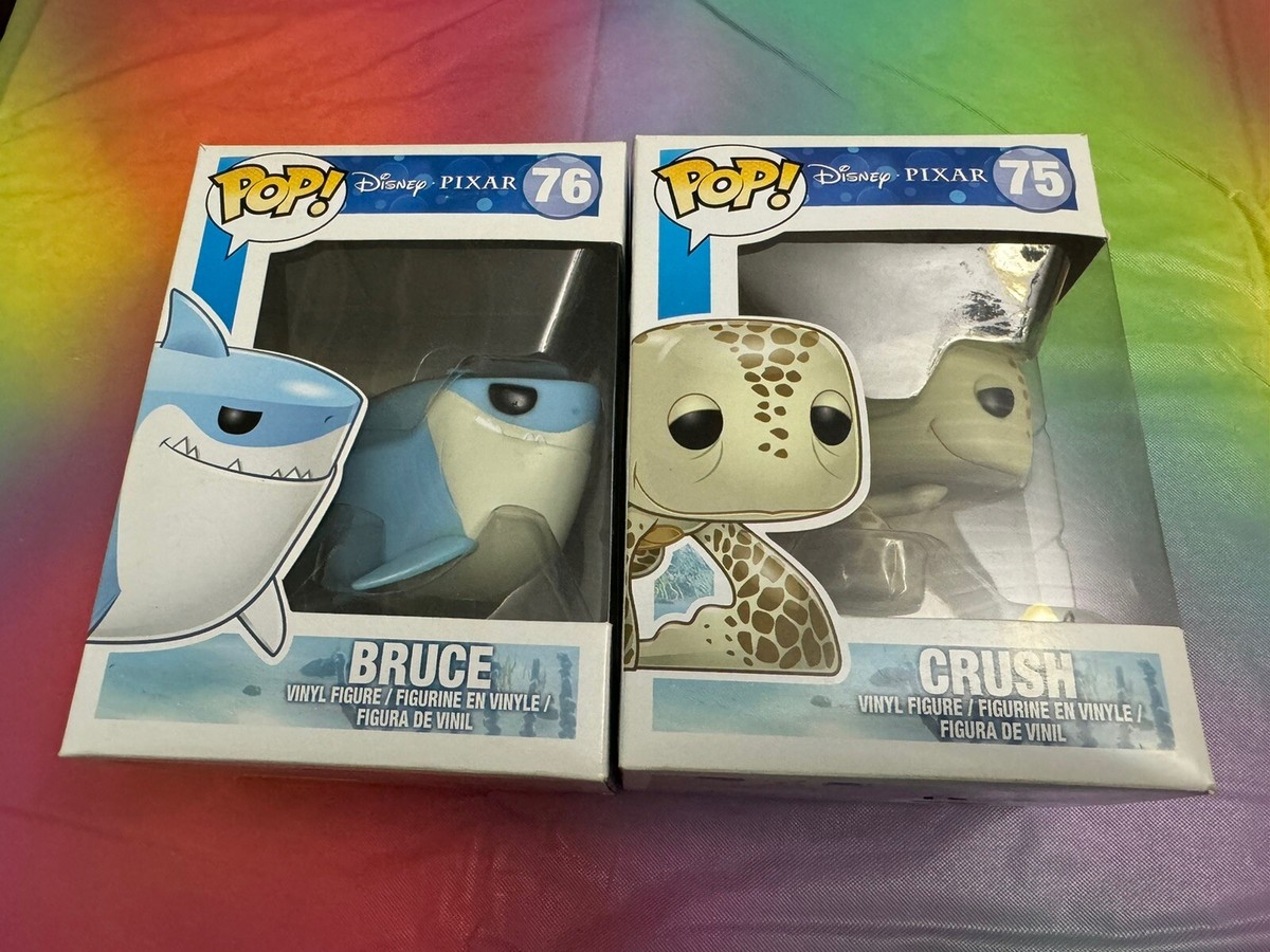 Funko Pop! Vinyl: Pixar Bruce Crush 75 76 Disney Finding Nemo See  Description
