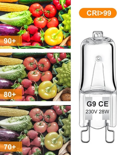 Versatile G9 Halogen Bulbs (28W) - 10 Pack Dimmable, Flicker-Free Lighting - Picture 5 of 10