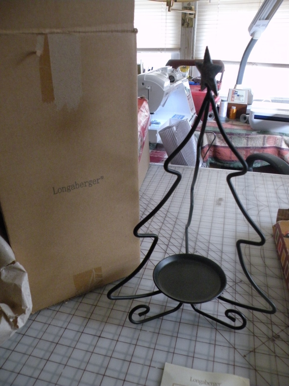 Longaberger Wrought Iron Christmas Tree Candle Holder, NIB eBay