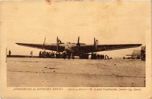 Carte Postale Ancienne – Aérodrome Du Bourget DUGNY – Potez 32 – Aviation 1919-1938