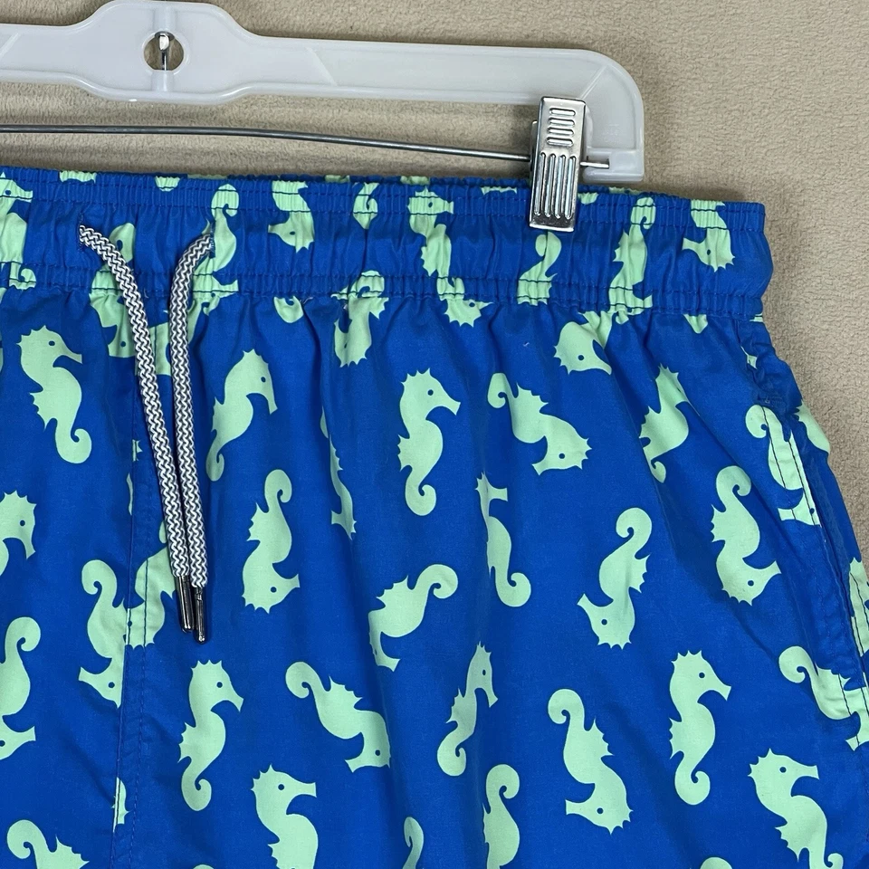 Baúl de baño Tom & Teddy para hombre XL azul estampado animal cintura elástica forrado ajuste regular Foto 2 de 4