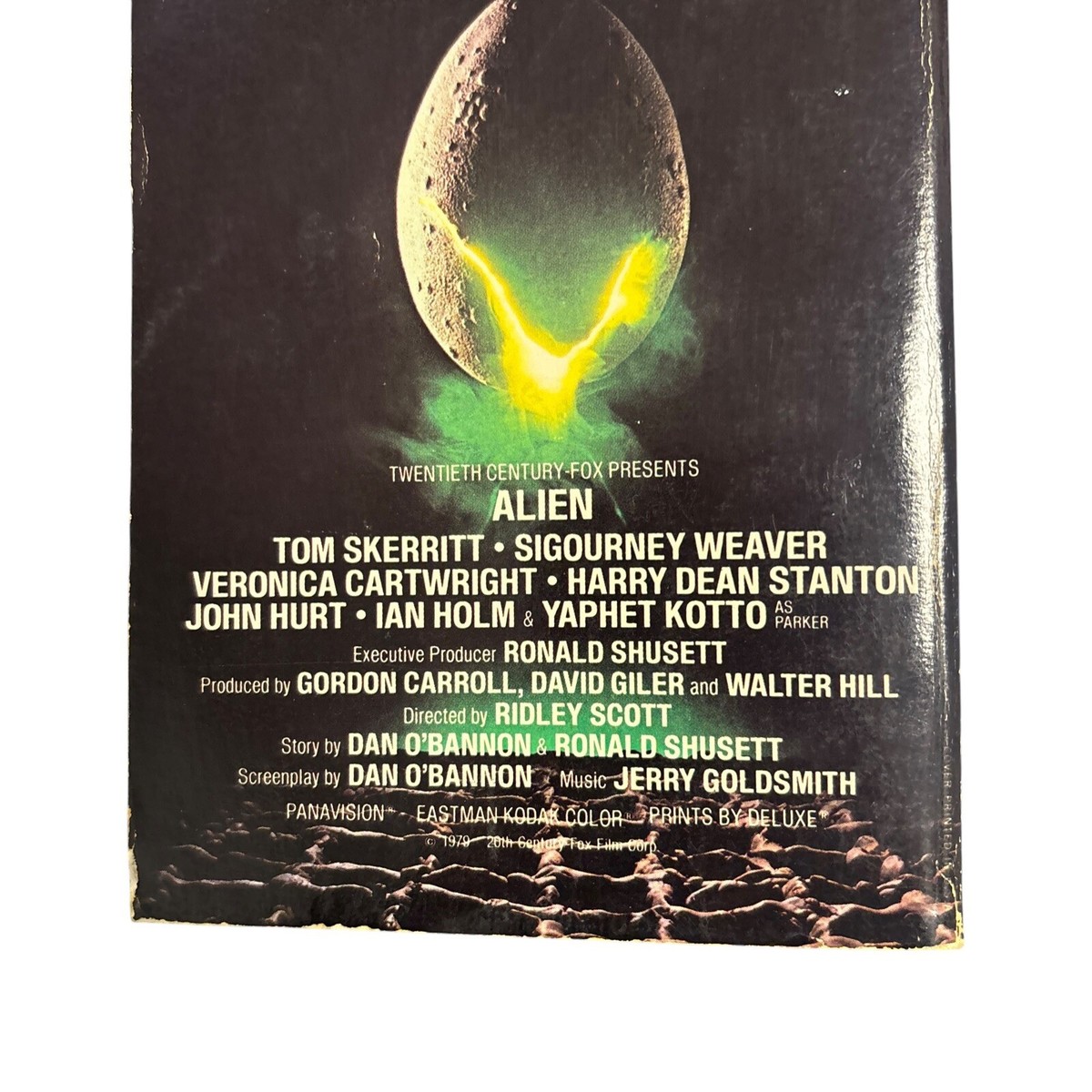 Alien Movie Novelization by Alan Dean Foster PB 1st Edition 4th