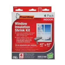 NEW 4-PACK Interior Indoor Window Insulation Kit for Four Windows Easy Install