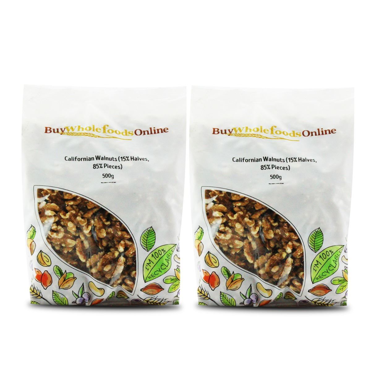 Walnuts Californian (15% Halves, 85% Pieces) 1kg | BWFO | Free UK Mainland P&P
