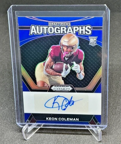 2024 Panini Prizm Draft Picks - Draft Picks Autographs Blue Prizm #DPA-KCN Keon Coleman /149 (AU, RC)