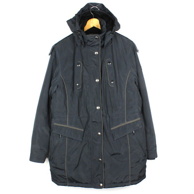 WELLENSTEYN Sense Women's Jacket Size L Black Hooded Insulated Pockets s8862