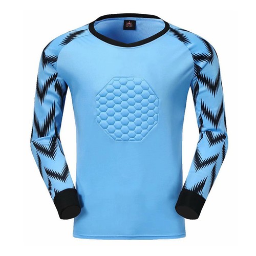 Boys Soccer Team Uniform Football Jersey Sets Goalkeeper Padded Jersey and Pants - Picture 13 of 51