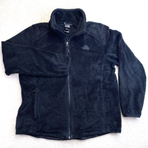 The North Face Full-Zip Osito Jacket Women's Size XL Black Soft Raschel Fleece - Picture 2 of 10