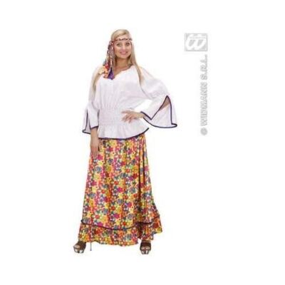 Kostüm Hippie Frau M in Vell.Camic,Hose,Fasc.Tes