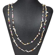 Pearl Cultured Freshwater Mixed Colors Sizes 4mm-18x9mm Continuous Strand 32"