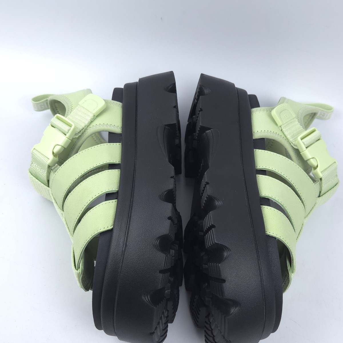 Womens Sz 7 UGG CORA Nubuck Fisherman Platform Sandals 1152698