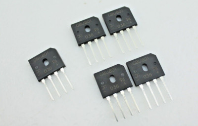 Qty 5 GBU801 Diodes Inc Passivated Bridge Rectifier Series 8 A 100 V