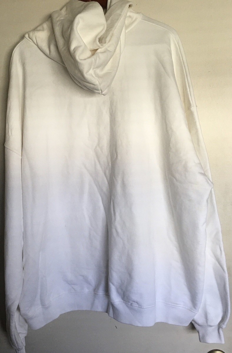 BALENCIAGA Men's Gym Wear Large Fit Hoodie White Size: S tag BALENCIAGA Men's Gym Wear Large Fit Hoodie White Size: S tag