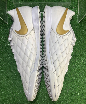 Nike Tiempo X Lunar TF Legend white Gold Indoor R10 Ronaldinho