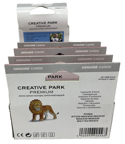 Canon Multipack PGI-550 CLI-551 5 Couleurs Pour Pixma MG5450/MG5550/ MG6350/ - Afbeelding 3 van 3