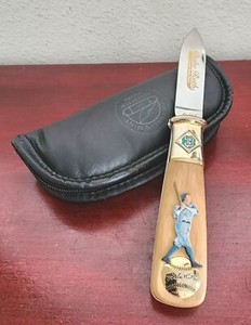 COLLECTIBLE 1996 FM BABE RUTH #3 714 CAREER HOME RUNS FRANKLIN MINT KNIFE.W/CASE