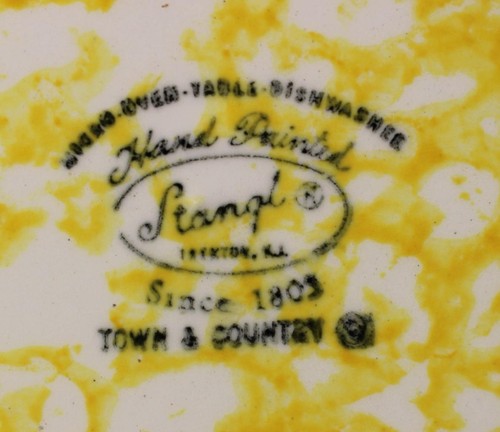 Stangl TOWN & COUNTRY AMARILLO 4 Platos de Cena + Plato de Picar BUEN ESTADO - Imagen 7 de 7