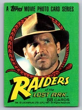 1981 Topps Indiana Jones - Raiders of the Lost Ark Singles. You Pick. NM