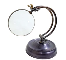 Ultimate Clarity and Style Desktop Magnifying Glass with Elegant Metal Base