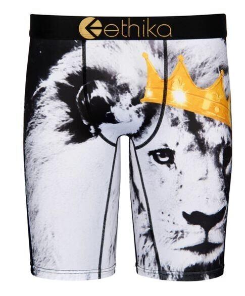 ethika, King Cat, Staple Fit, Black/Gold Waistband, Size Small.