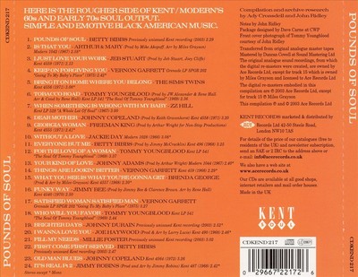 VARIOUS ARTISTS - POUNDS OF SOUL NEW CD