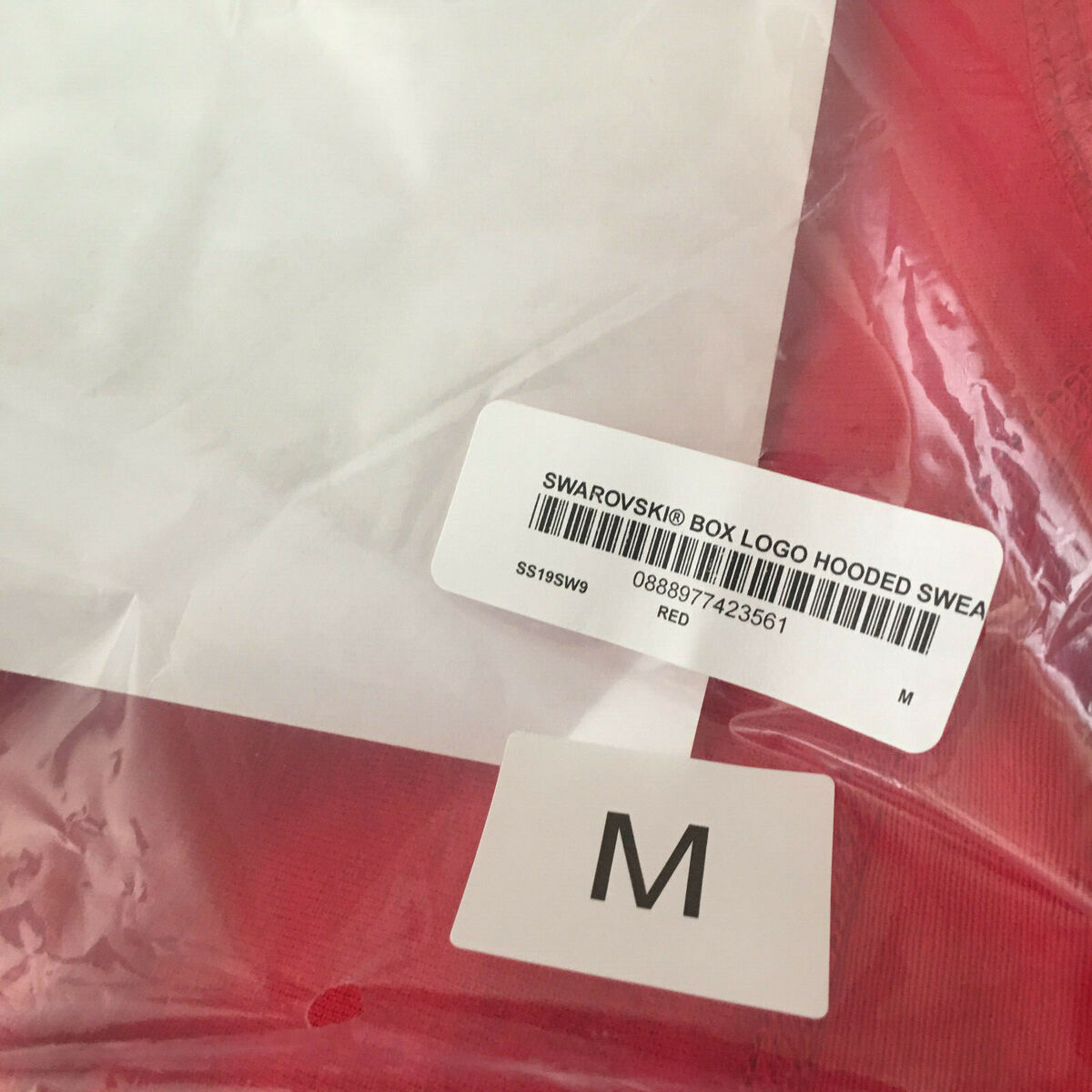 SUPREME X SWAROVSKI Crystal Box Logo Hooded Sweatshirt SUPREME X SWAROVSKI Crystal Box Logo Hooded Sweatshirt