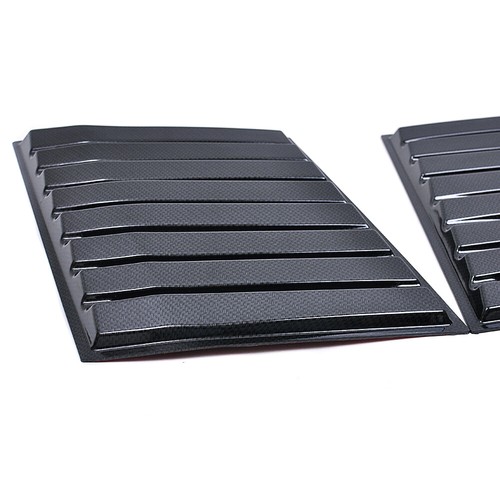 Bonnet Glossy Vent Style Carbon Fiber Cover For Ford Ranger T6 Px Wildtrak 2012+ - Picture 3 of 6