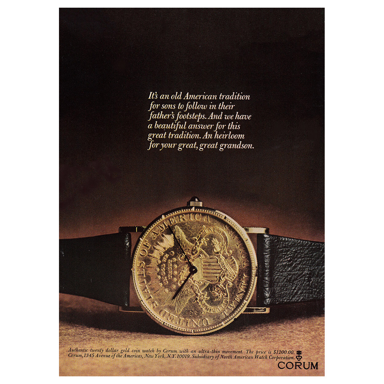 Ювелирные изделия 1969 Corum Watch: Old