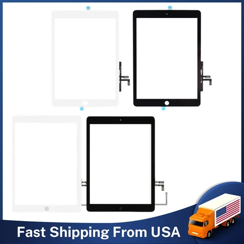 For iPad Air 1st A1474 A1475 A1476 Touch Screen Digitizer Glass Replace ± Button