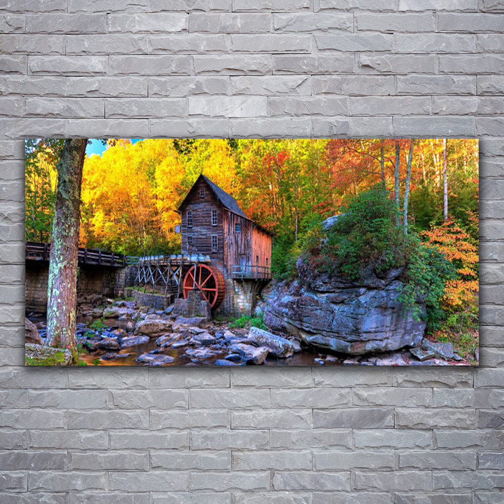 Tableau sur verre acrylique forêt 120x60 cm pour créer une ambiance zen dans votre bureau