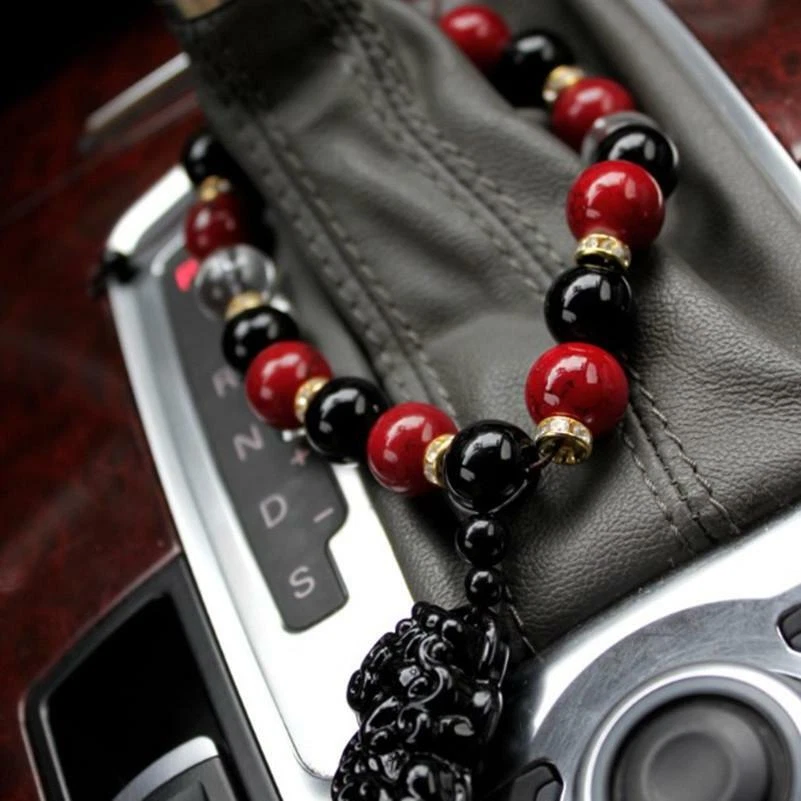 Amuleto decorativo de cuentas de Buda para engranaje de coche de 1 pieza agrega riqueza - Foto 2 de 4