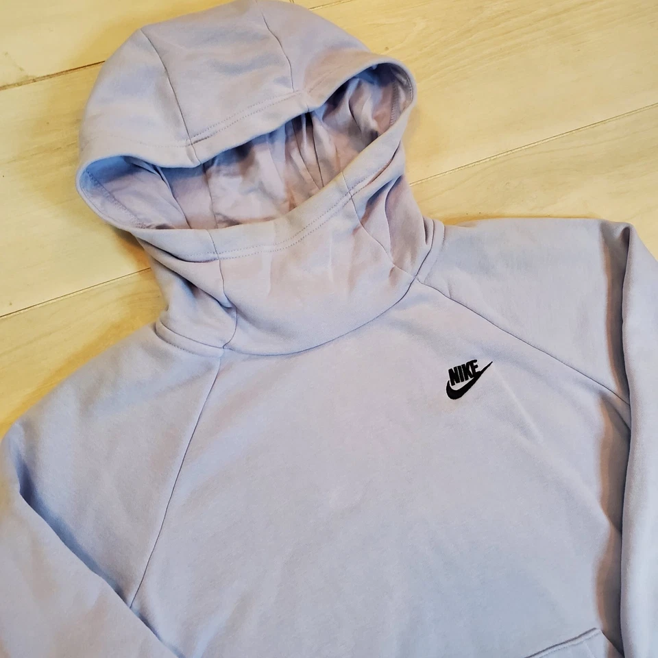 Sudadera con capucha Nike para mujer M azul ropa deportiva esencial cuello embudo BV4116-548 Foto 4 de 4