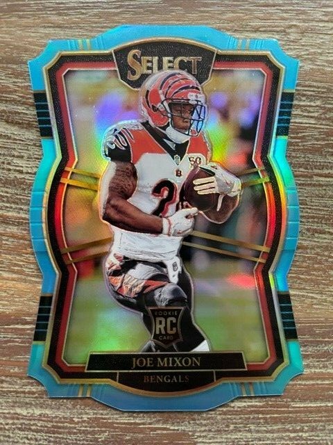 2017 Panini Select Joe Mixon Premier Level Die Cut Blue Prizm /99 #136 RC