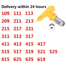 Yellow Paint Sprayer Nozzle 111 211 311 411 615 ... Airless Spray Nozzle Gun Tip