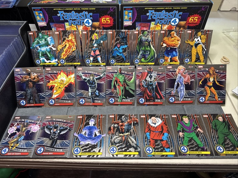 2026 Topps Finest Fantastic Four Lot (57) Mister Fantastic Dr Doom Thing Torch