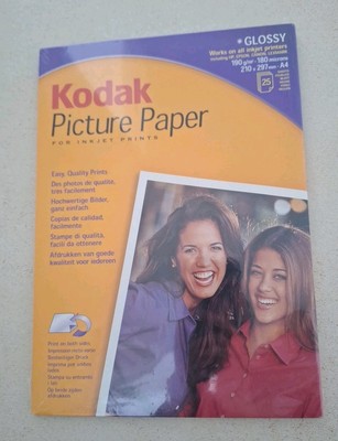 25 Blatt A4 Kodak Glossy Fotopapier 210 x 297 mm, für Tintenstrahldrucker 190 g/m²